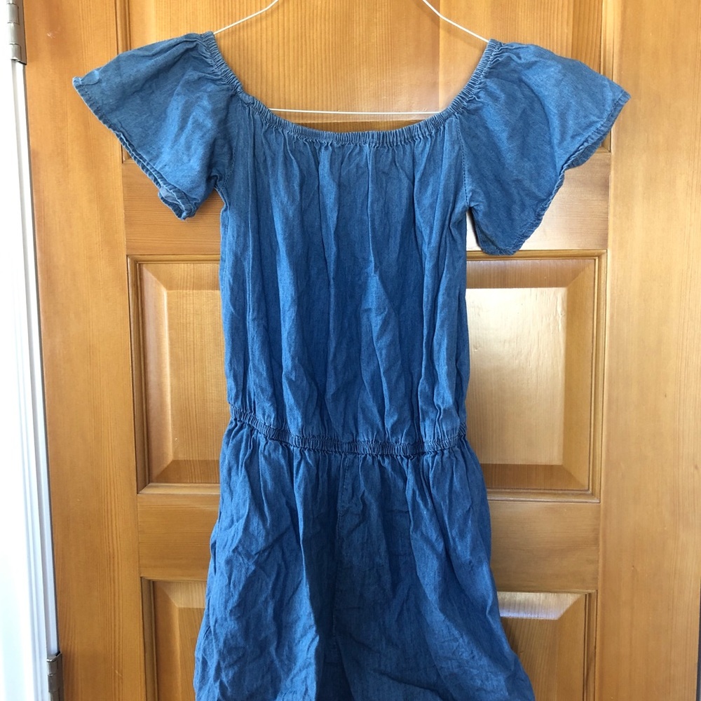 Off Shoulder Jean Romper